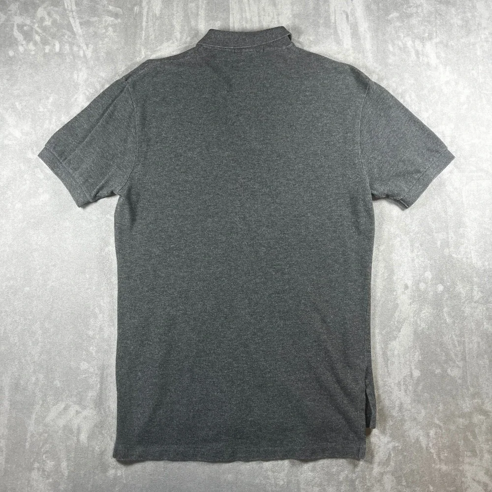 Polo Ralph Lauren Mens Small Gray Cotton Short Sleeve Pony Logo Polo Shirt